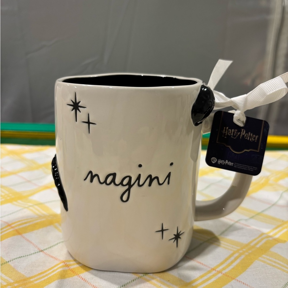 RAE DUNN HARRY POTTER COFFEE MUG “NAGINI” W/ STARS & 3D SNAKE AROUND MUG NEW